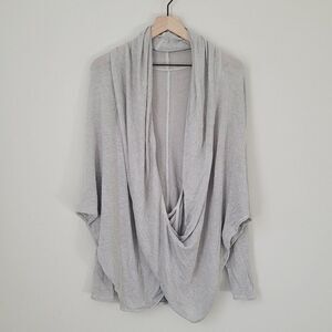 Urban Outfitters Light Grey Wrap Sweater Size Large